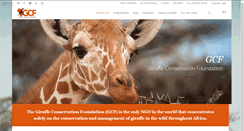 Desktop Screenshot of giraffeconservation.org