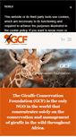 Mobile Screenshot of giraffeconservation.org