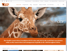 Tablet Screenshot of giraffeconservation.org